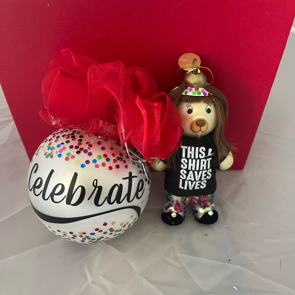 Celebrate Ornament with Keychain